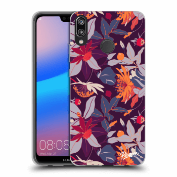 Θήκη για Huawei P20 Lite - Purple Leaf
