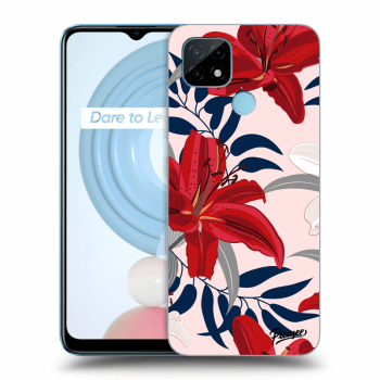 Θήκη για Realme C21Y - Red Lily