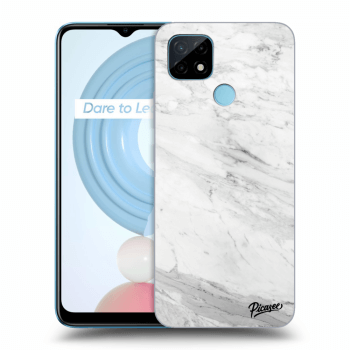 Θήκη για Realme C21Y - White marble