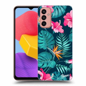 Θήκη για Samsung Galaxy M13 M135F - Pink Monstera