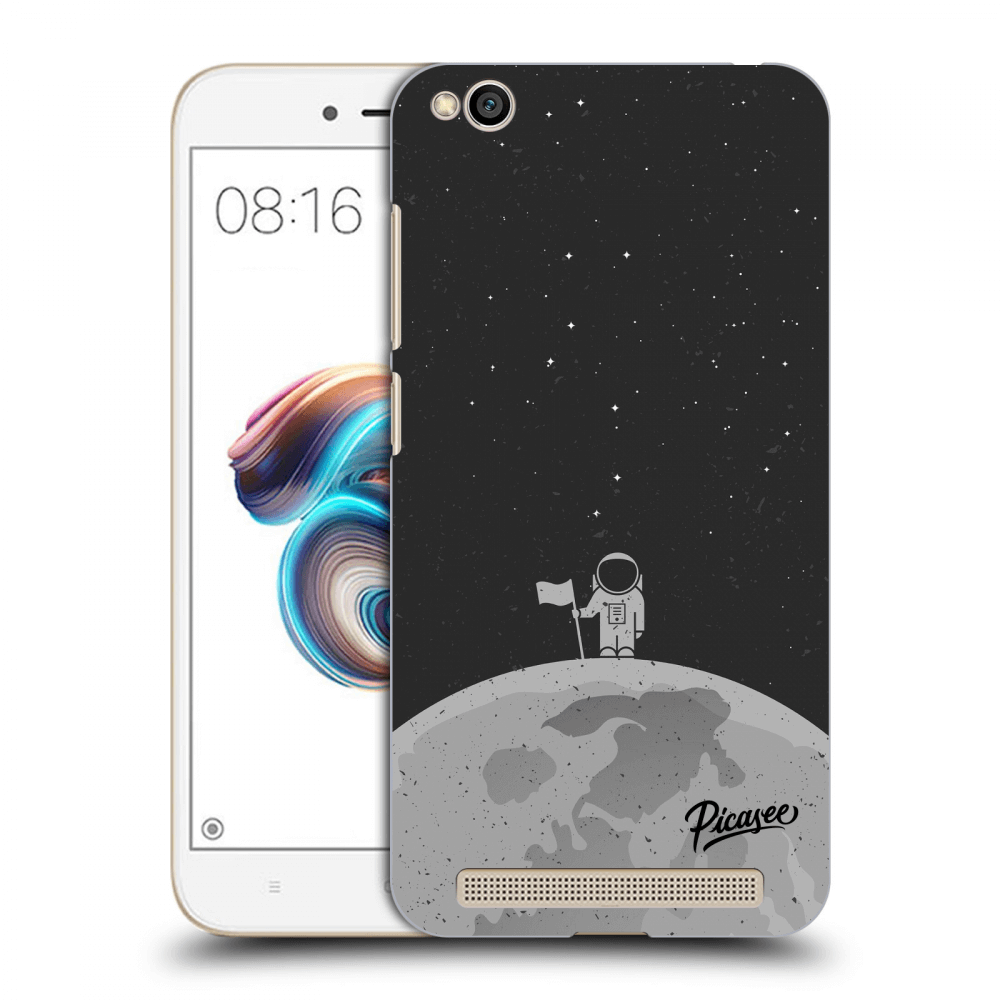 Picasee Μαύρη θήκη σιλικόνης για Xiaomi Redmi 5A - Astronaut