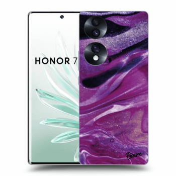 Θήκη για Honor 70 - Purple glitter