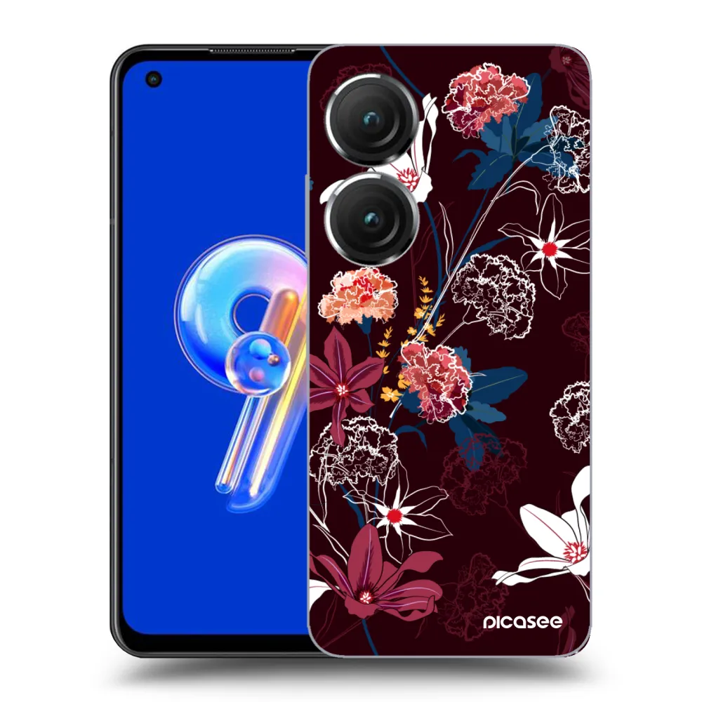 Picasee διαφανής θήκη σιλικόνης Asus Zenfone 9 - Dark Meadow