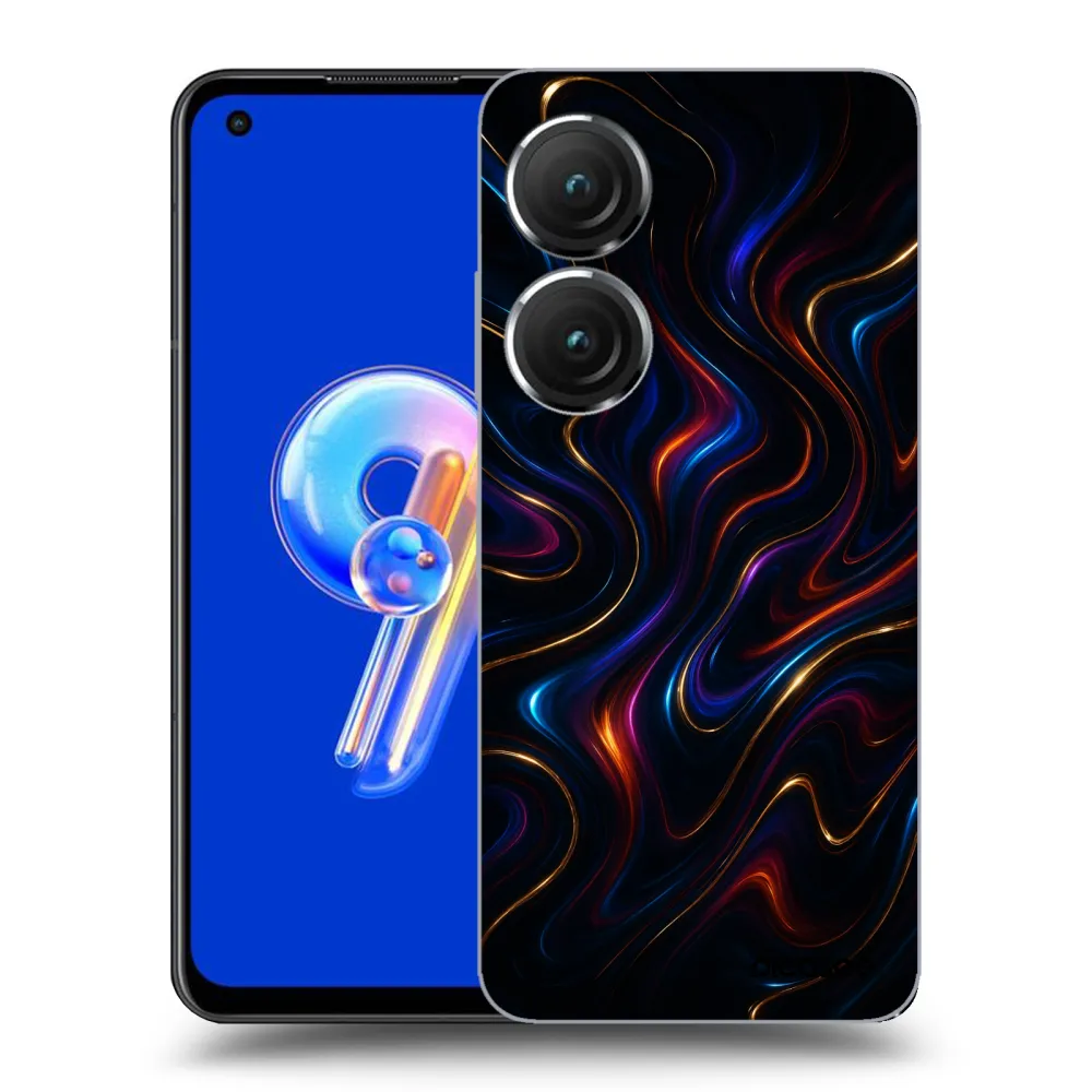 Picasee διαφανής θήκη σιλικόνης Asus Zenfone 9 - Noir