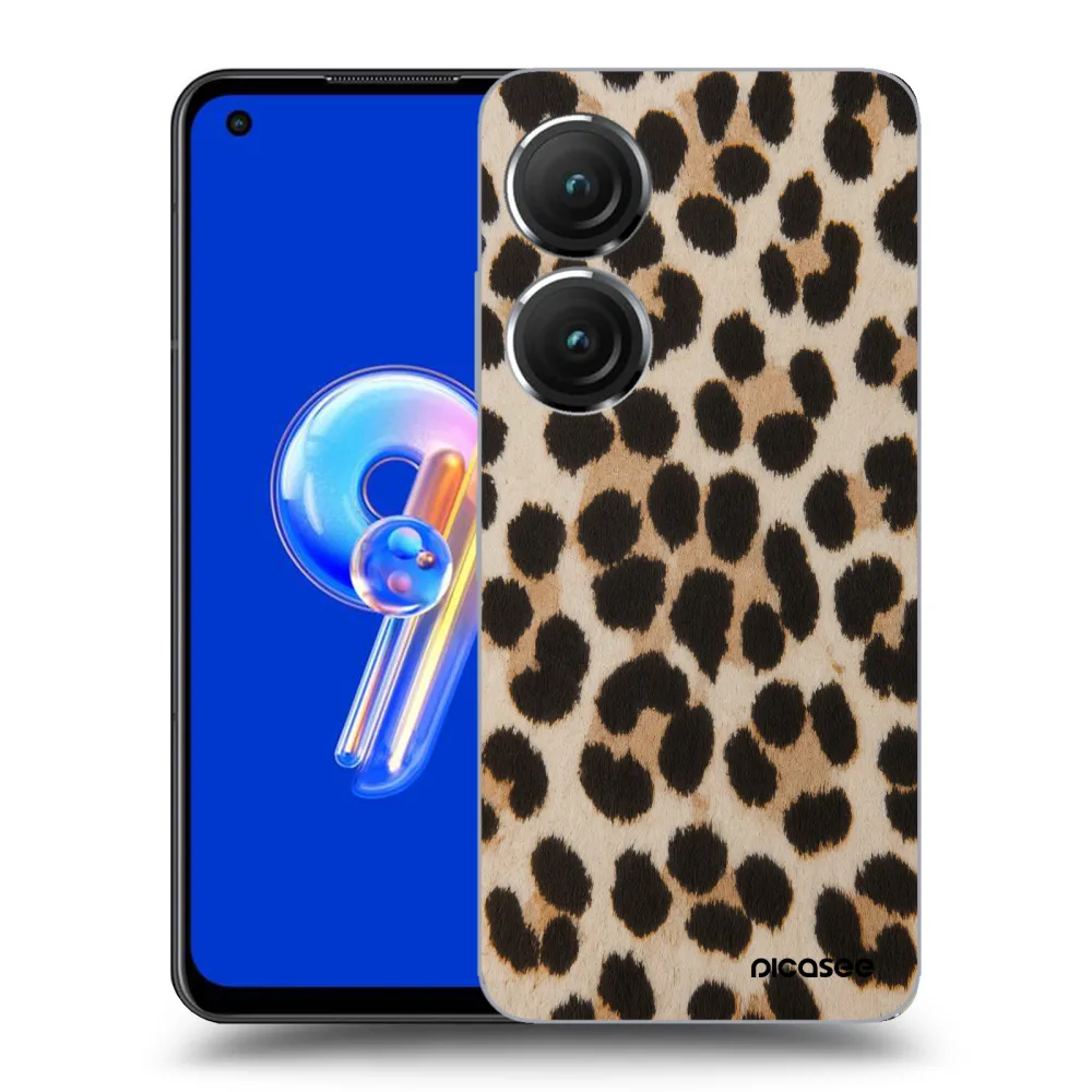 Picasee διαφανής θήκη σιλικόνης Asus Zenfone 9 - Brown Tiger