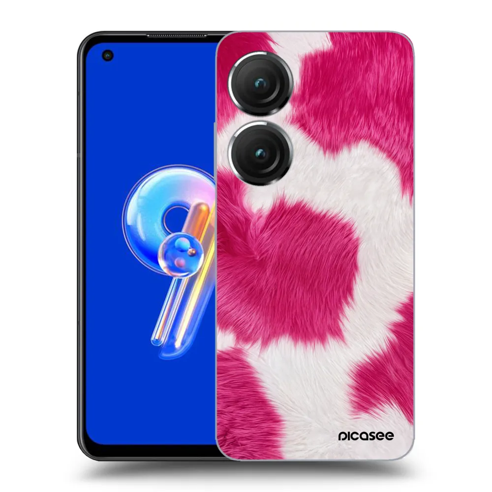 Picasee διαφανής θήκη σιλικόνης Asus Zenfone 9 - Pink Moo