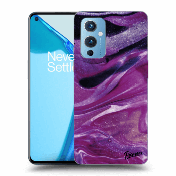 Θήκη για OnePlus 9 - Purple glitter