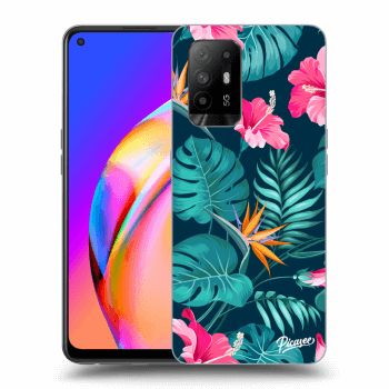 Θήκη για OPPO A94 5G - Pink Monstera
