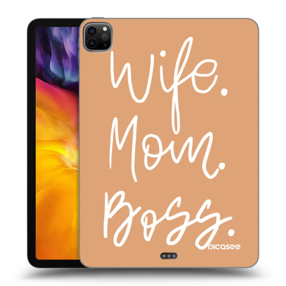 Picasee Μαύρη θήκη σιλικόνης για Apple iPad Pro 11" 2022 M2 (4.generace) - Boss Mama