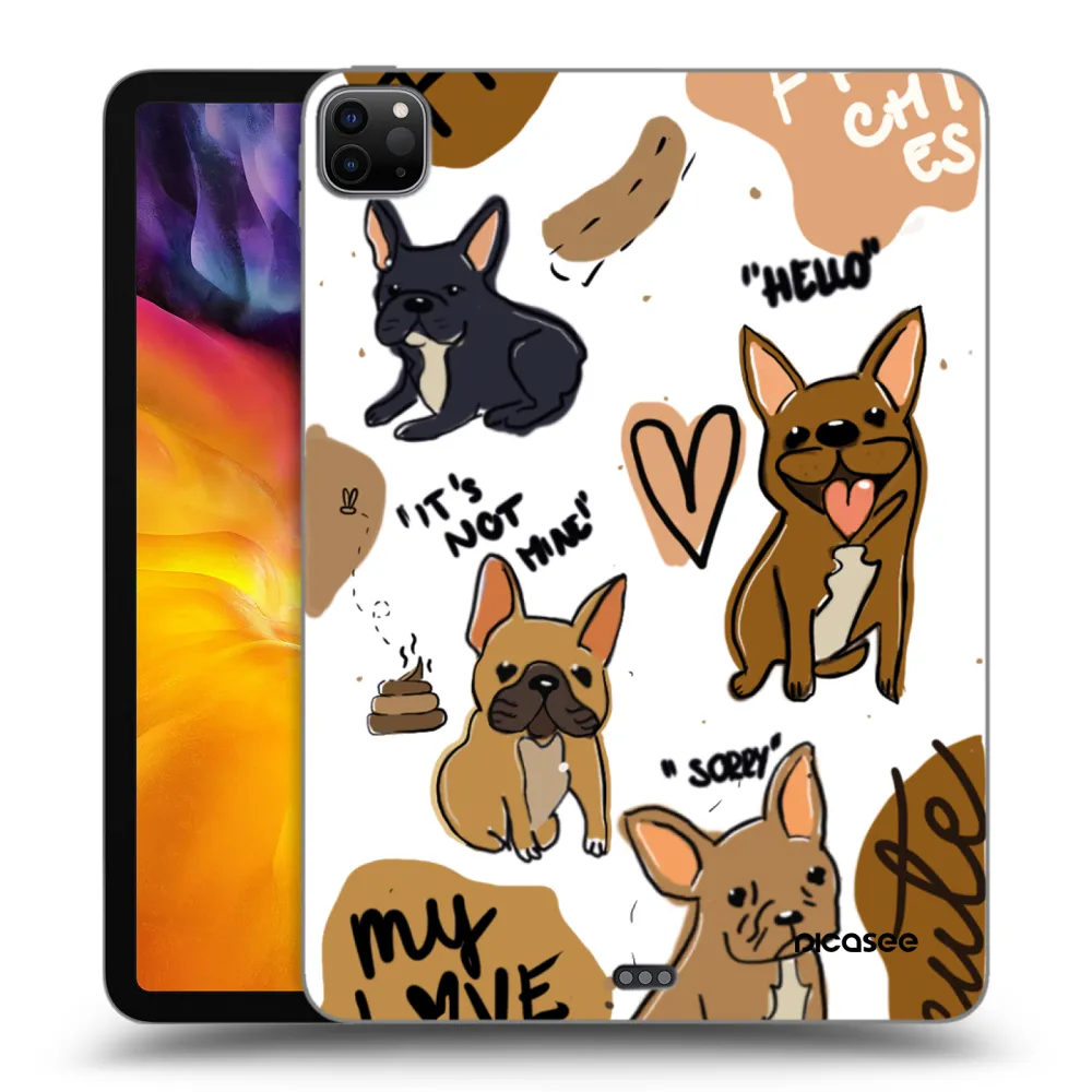 Picasee Μαύρη θήκη σιλικόνης για Apple iPad Pro 11" 2022 M2 (4.generace) - Frenchies