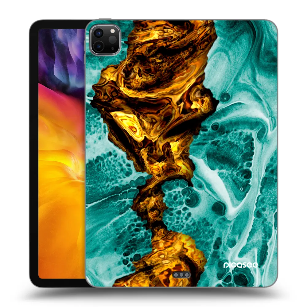 Picasee Μαύρη θήκη σιλικόνης για Apple iPad Pro 11" 2022 M2 (4.generace) - Goldsky