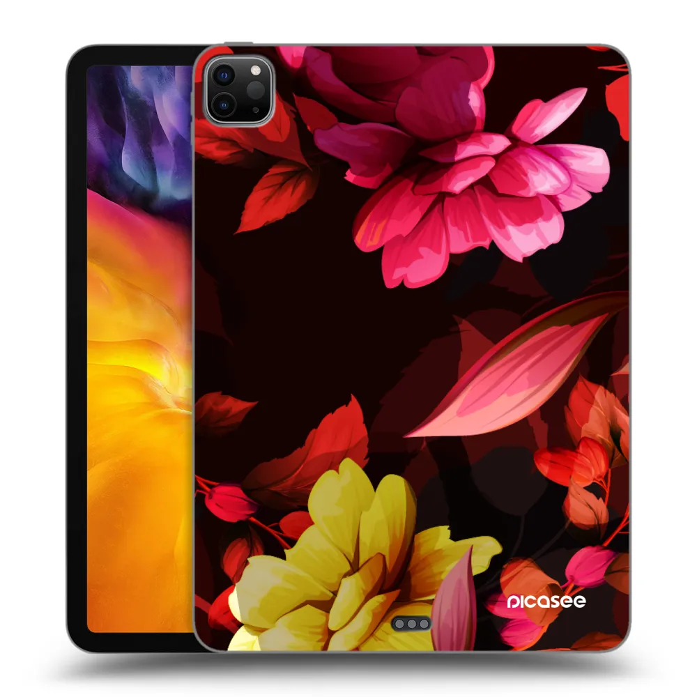 Picasee Μαύρη θήκη σιλικόνης για Apple iPad Pro 11" 2022 M2 (4.generace) - Dark Peonny