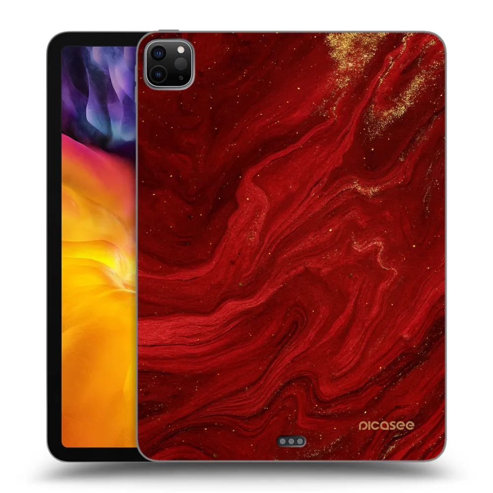 Picasee Μαύρη θήκη σιλικόνης για Apple iPad Pro 11" 2022 M2 (4.generace) - Red