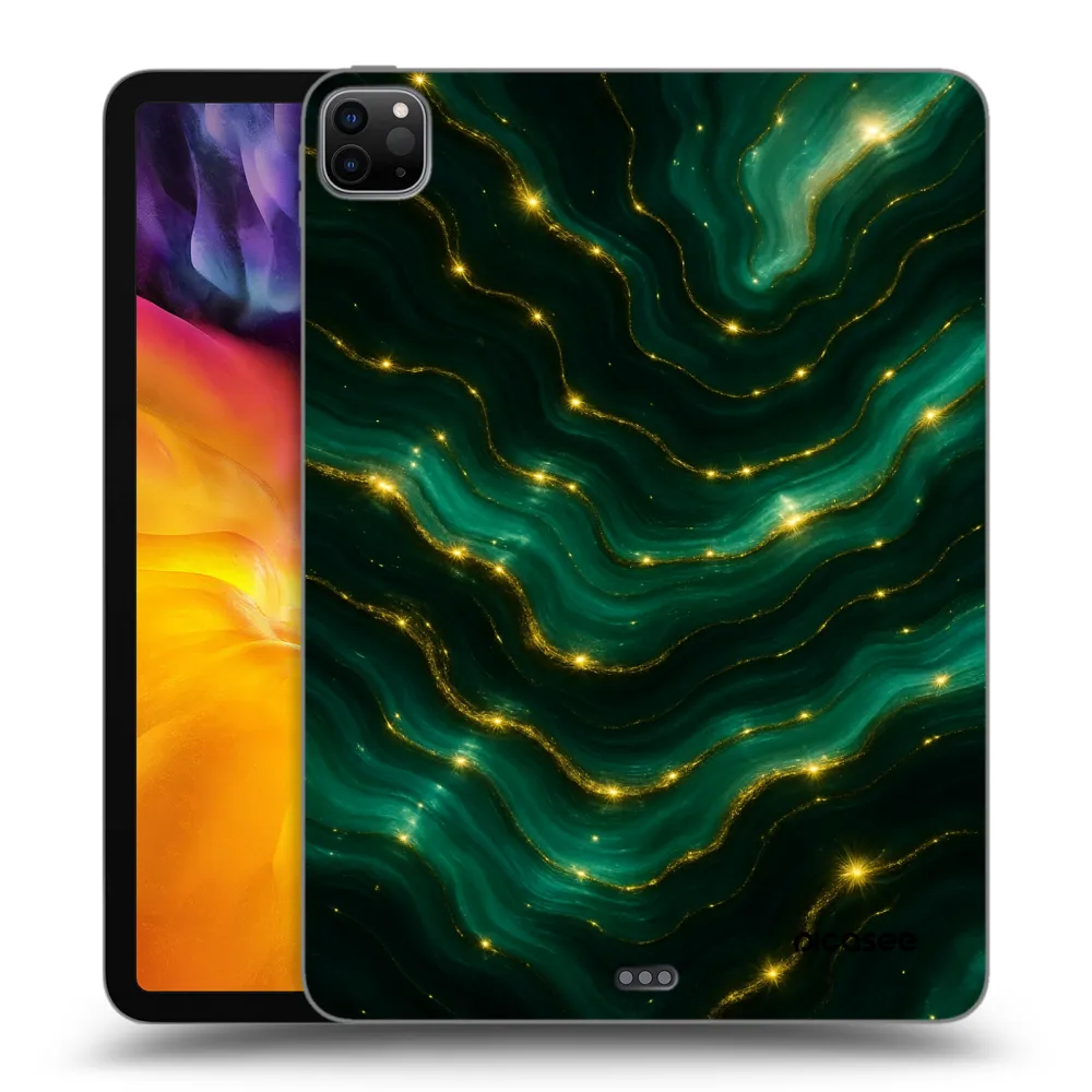 Picasee Μαύρη θήκη σιλικόνης για Apple iPad Pro 11" 2022 M2 (4.generace) - Emerald