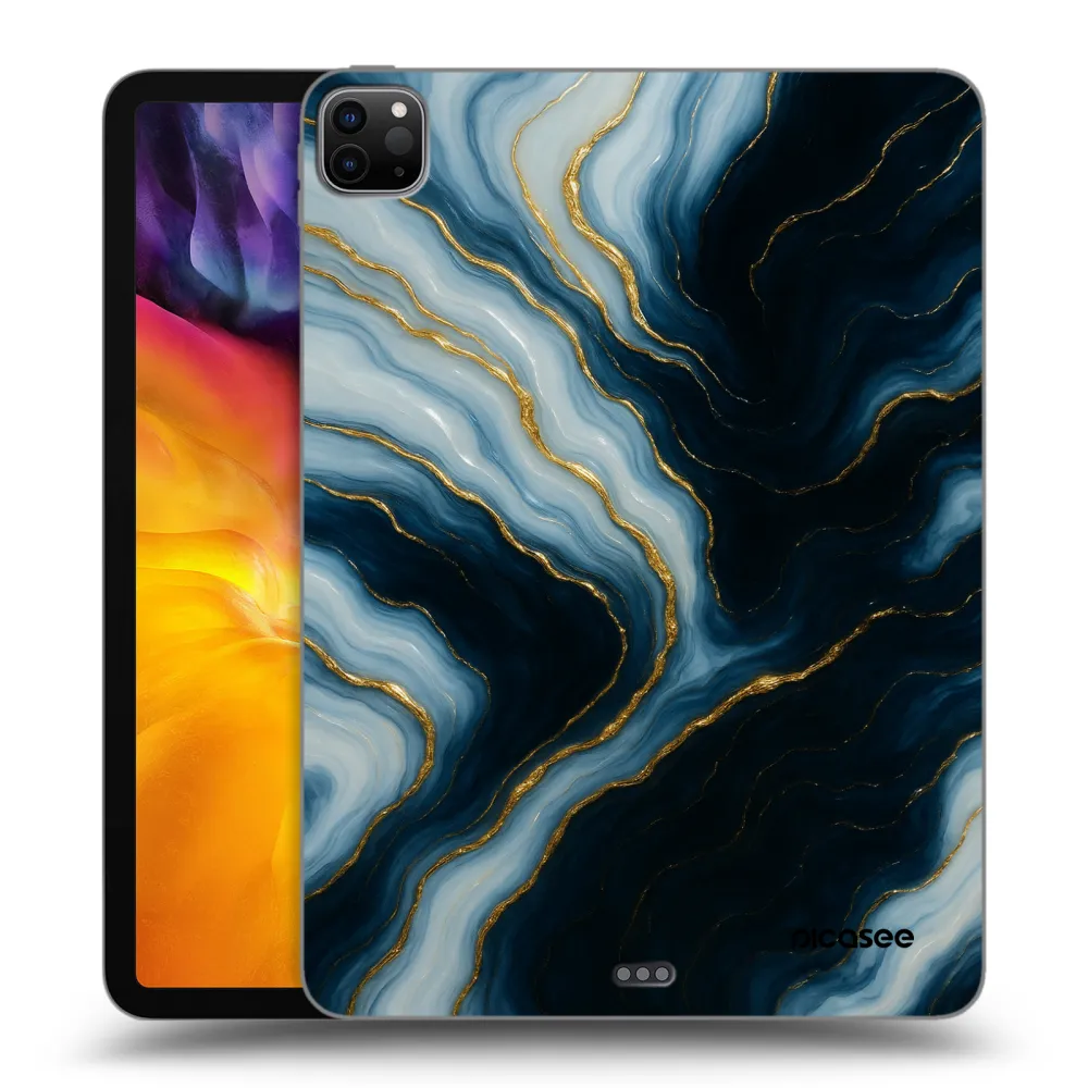 Picasee Μαύρη θήκη σιλικόνης για Apple iPad Pro 11" 2022 M2 (4.generace) - Luna