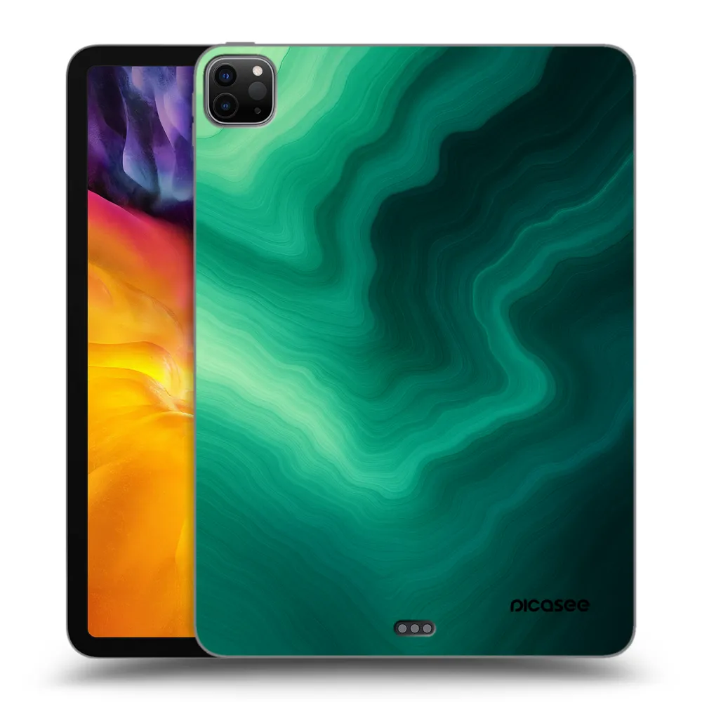 Picasee Μαύρη θήκη σιλικόνης για Apple iPad Pro 11" 2022 M2 (4.generace) - Malachite