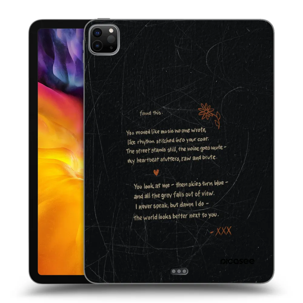 Picasee Μαύρη θήκη σιλικόνης για Apple iPad Pro 11" 2022 M2 (4.generace) - POET