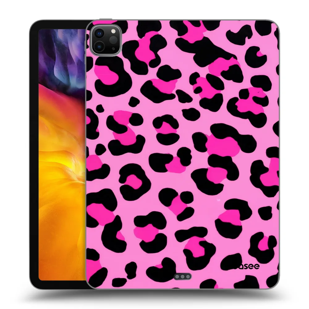 Picasee Μαύρη θήκη σιλικόνης για Apple iPad Pro 11" 2022 M2 (4.generace) - Pink Tiger