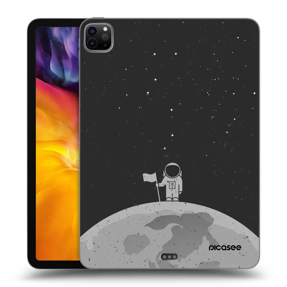 Picasee Μαύρη θήκη σιλικόνης για Apple iPad Pro 11" 2022 M2 (4.generace) - Astronaut
