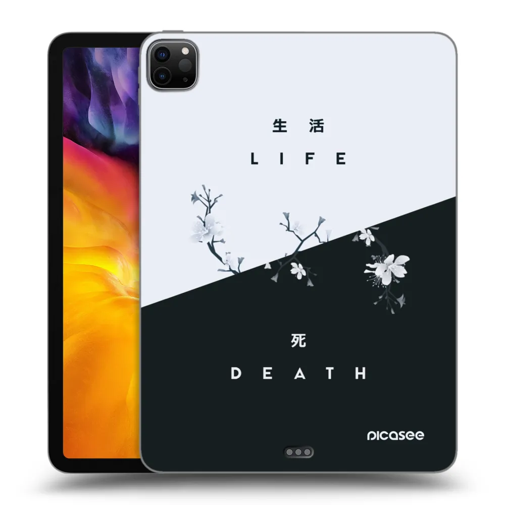 Picasee Μαύρη θήκη σιλικόνης για Apple iPad Pro 11" 2022 M2 (4.generace) - Life - Death