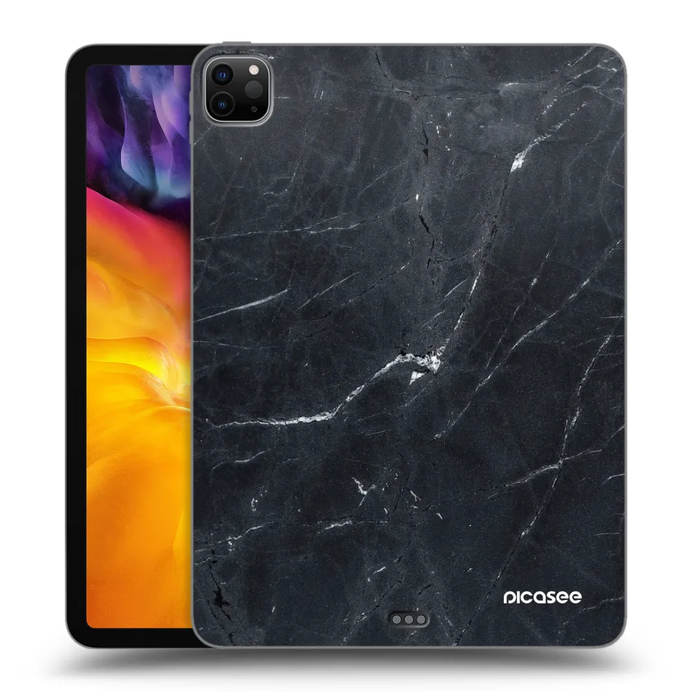 Picasee Μαύρη θήκη σιλικόνης για Apple iPad Pro 11" 2022 M2 (4.generace) - Black marble