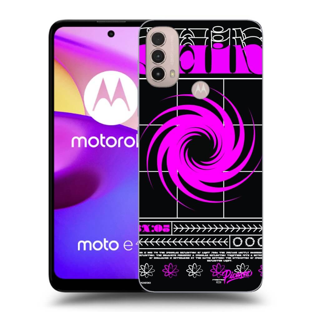 Picasee Μαύρη θήκη σιλικόνης για Motorola Moto E40 - SHINE