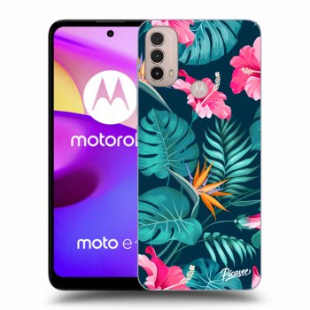 Θήκη για Motorola Moto E40 - Pink Monstera