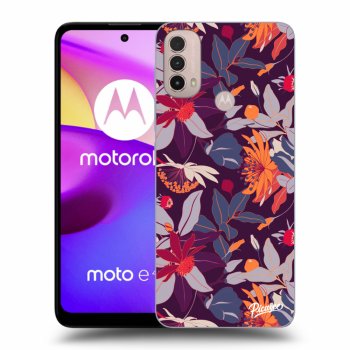 Θήκη για Motorola Moto E40 - Purple Leaf