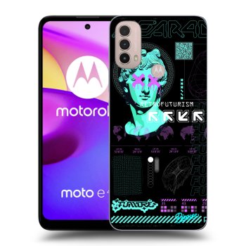 Picasee Μαύρη θήκη σιλικόνης για Motorola Moto E40 - RETRO