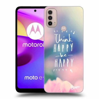 Θήκη για Motorola Moto E40 - Think happy be happy