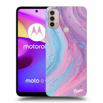 Θήκη για Motorola Moto E40 - Pink liquid