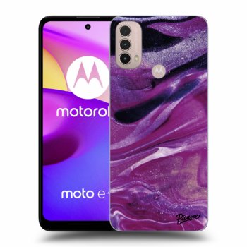 Θήκη για Motorola Moto E40 - Purple glitter