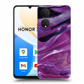 Θήκη για Honor X7 - Purple glitter