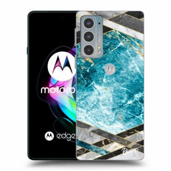 Θήκη για Motorola Edge 20 - Blue geometry