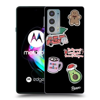 Θήκη για Motorola Edge 20 - Christmas Stickers
