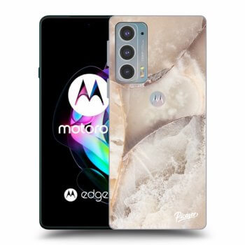 Θήκη για Motorola Edge 20 - Cream marble