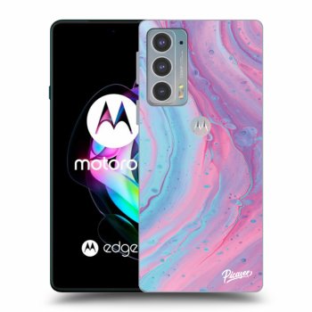 Θήκη για Motorola Edge 20 - Pink liquid