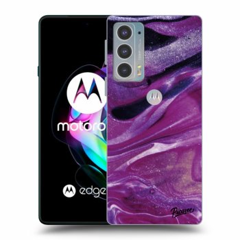 Θήκη για Motorola Edge 20 - Purple glitter