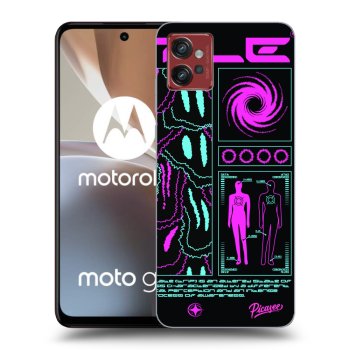 Picasee Μαύρη θήκη σιλικόνης για Motorola Moto G32 - HYPE SMILE