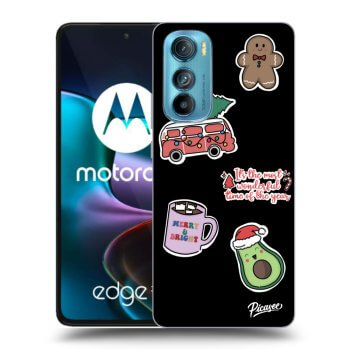 Θήκη για Motorola Edge 30 - Christmas Stickers
