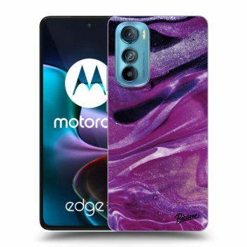 Θήκη για Motorola Edge 30 - Purple glitter