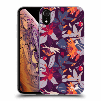 Θήκη για Apple iPhone XR - Purple Leaf