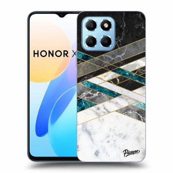 Θήκη για Honor X8 5G - Black & White geometry