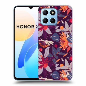 Θήκη για Honor X8 5G - Purple Leaf