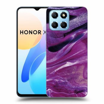 Θήκη για Honor X8 5G - Purple glitter
