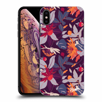 Θήκη για Apple iPhone XS Max - Purple Leaf