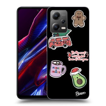 Θήκη για Xiaomi Poco X5 - Christmas Stickers