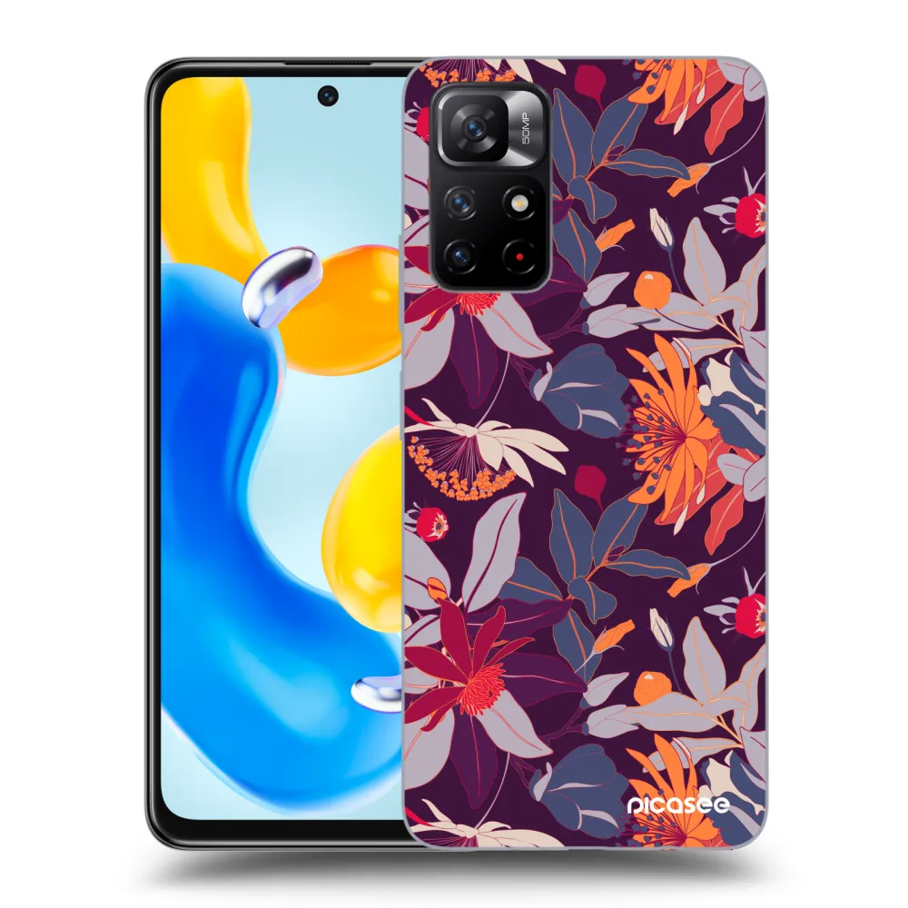 Picasee ULTIMATE CASE για Xiaomi Redmi Note 11S 5G - Purple Leaf
