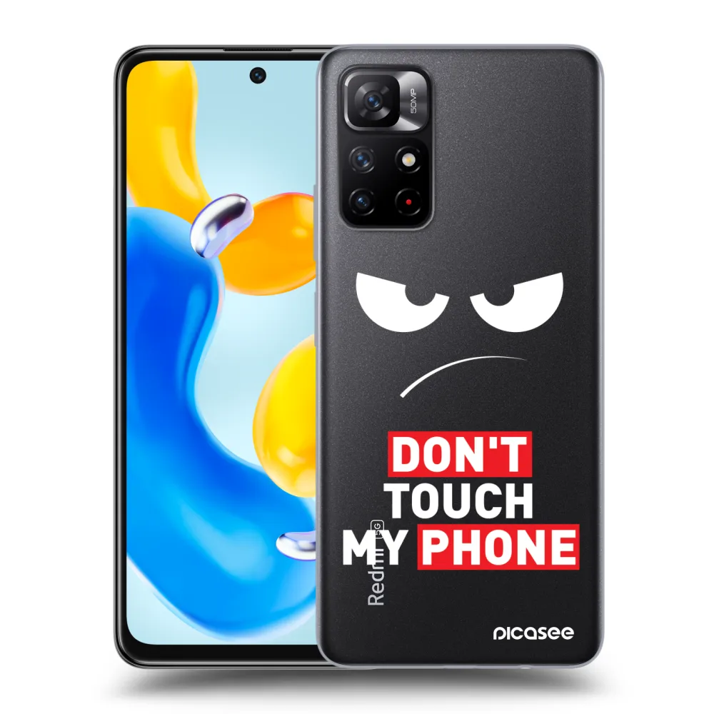 Picasee διαφανής θήκη σιλικόνης Xiaomi Redmi Note 11S 5G - Angry Eyes - Transparent