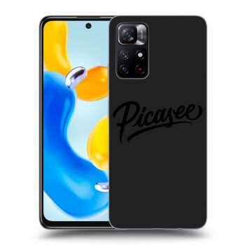 Picasee Μαύρη θήκη σιλικόνης για Xiaomi Redmi Note 11S 5G - Picasee - old logo - black